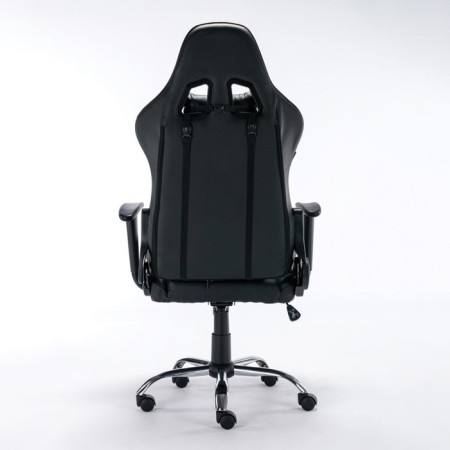 Playing armchair Brabix Hunter GM-130, two pillows, eco-leather, black-4