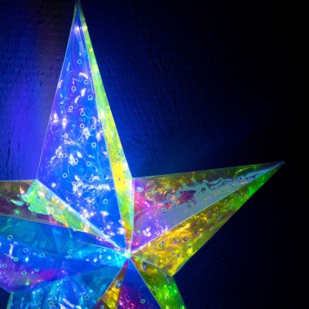 LED figure "Star" 36 cm, plastic, 220 V, glow white-2