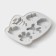 Baking form New Year's share "New Year's mittens", silicone, 6 cells, 24 × 20.5 × 2.5 cm, color gray color