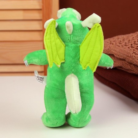 Soft toy "Dragon", in full height, 21 cm, green color-4