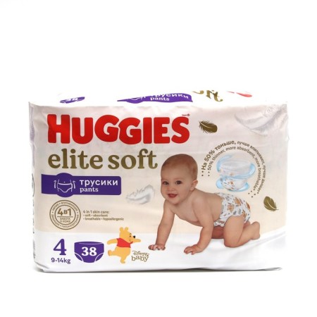 Huggies Elite Soft 4 (9-14kg), 38 pcs.