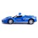 Metal “police” machine, inertial, scale 1:43, blue color