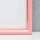 Photo frame plastic 25x25 cm, pink with gold (plastic screen)