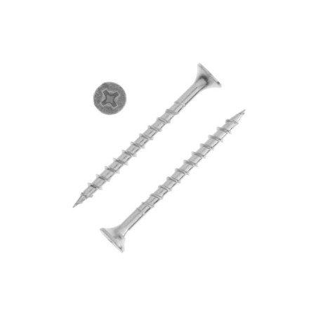 Self -cutting 3.5x45 mm tundra Premium, Secure, Large thread, PH slot, white zinc, 1 kg