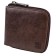 Male purse, lightning department, brown color