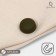 Magnet for a scarf “minimal”, matte green color in silver