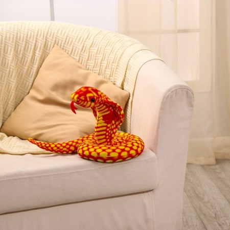 Soft toy "cobra", 20 cm, orange color-1