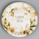 Disposable paper plate "The most beautiful day", 18 cm