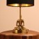 Tabled lamp "Truvor" 1x60W, E27 golden 25x25x30 cm