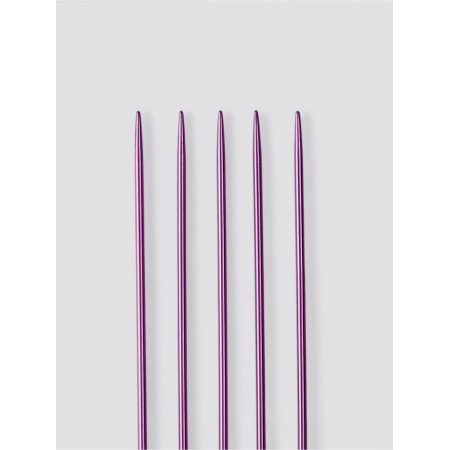 Knitting knitting needles 15cm D2.5mm (5pcs) PVC package aluminum violet aulet a-1