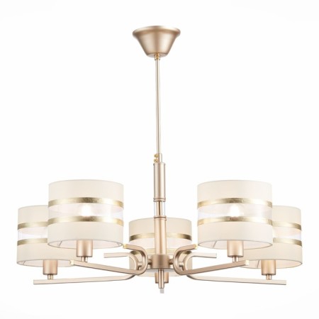 Ceiling EVOLUCE lamp. Sle300203-05. Almese. 5x40 watts, E14, 66x66x58 cm, Shampan
