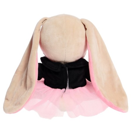 Soft toy "Bunny Lin", in a black jacket and a pink skirt ", 20 cm-2