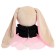 Soft toy "Bunny Lin", in a black jacket and a pink skirt ", 20 cm