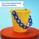 Set for playing sand, 4 molds, bucket, mix
