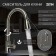 Kitchen mixer Zein Z4961, stainless steel, with a sliding watering can, 2 modes, gray