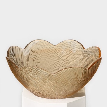 Complete glass salad bowl, 1.25 l, d = 22 cm, h = 9 cm-1