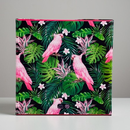 Gift box, packaging, "tropics", 29.5 x 29.5 x 14.5 cm-4