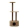 House for cats with a claw, with three claws, jute, 51 x 31 x 132 cm, beige