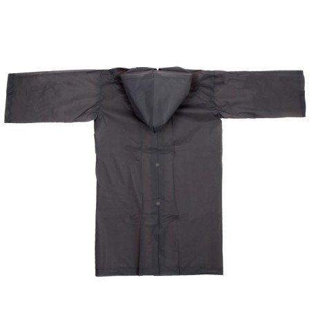 Children's raincoat with reflective stickers, height 120-160 cm, gray-3