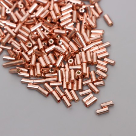 Glass "Astra" 5 mm, 20 g, pink gold