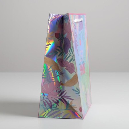 Gift holographic package, packaging, Let your Light Shine, 18 x 23 x 10 cm-1