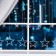 Garland "fringe" 2.4 × 0.9 m with nozzles "Stars", IP20, Transparent thread, 138 LED, glow white, 8 modes, 220 V