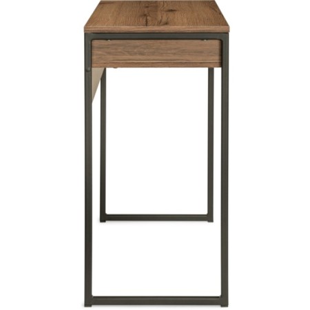 Computer table Leo Loft Metal, Black/Dub Dark 39x85x75 cm-2
