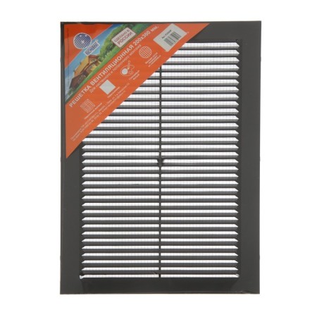 Ventilation grate "Cosmetic" luxury L200KR, 200x300mm, with a net, indescribable, brown-3
