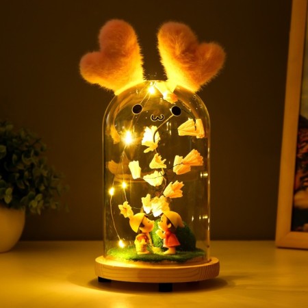 Nightlight "Romance" LED from batteries 3xlr44 mix 11x11x25 cm Risalux-3