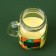 New Year's candle in a jar with a handle "Citrusian mood", tangerine