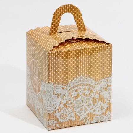 Capley box, confectionery packaging, 1 cell “Surprise inside”, 9 x 9 x 11 cm-3