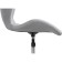 Computer chair Trizor Metal/Eco -leather, Chrome/Gray 53x53x69 cm