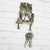 The wall -mounted Key "I am protecting the family", owl, 7 x 10 cm.