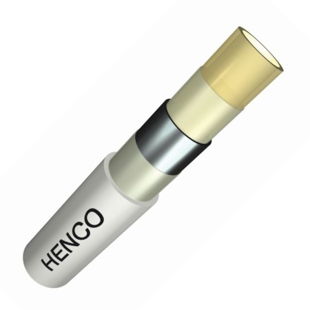 Metal -plastic pipe HENCO RIXC, D = 26 x 3 mm, PN 10, Bay 50 m, white-1