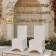 Wedding case on a chair, white