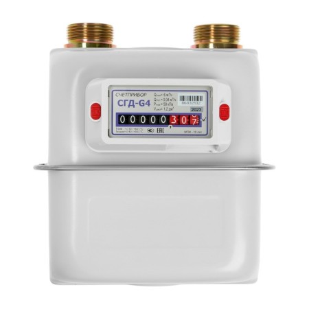 Gas meter "Account PROBRIBOR" SGD-4, 1 1/4 ", left-handed-1