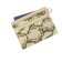 Cartholder, 6 pockets, beige/brown color
