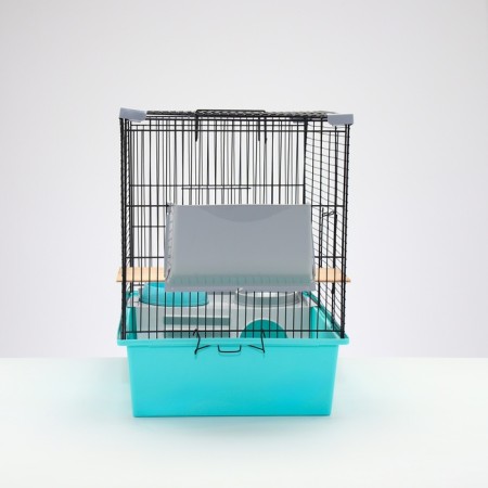 Cage for chinchilla "Pijon" No. 19, collapsible, 58 x 40 x 49, turquoise-3