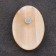 Magnet "Spoon of Zagrebushka", Selenite, Metal, Minerals, 5.1 x 3.5 cm