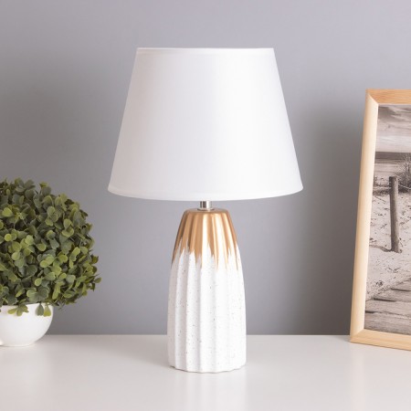 Table lamp "Angel" 1x40W E14 white/gold 22x22x38cm