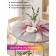 Tables on the table "Life with flowers", round, oxford, elastic band, size 140x140 cm, diameter 105-120 cm