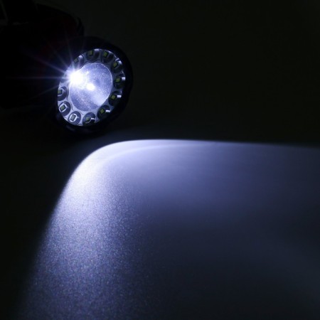 Valoby flashlight, 3 watts, 1+12 LED, 2 modes, 7.2 x 9 x 8 cm, 3 aa-3