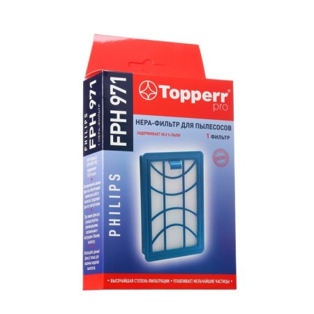 Topperr HEPA filter. For Philips PowerProexpert vacuum cleaners