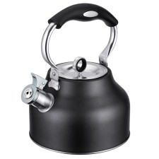 Teapot Regent Inox Tea, with a whistle, 2.5 l + a gift of a strain for brewing tea