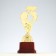 The 3rd place Cup, award figure, gold, plastic stand, 16.8 × 6.2 × 6.4 cm.