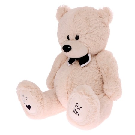 Soft toy "Grandfather Bear", beige color, 80 cm-1