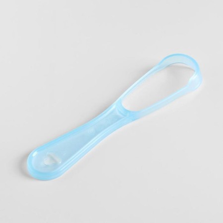 Scraper for cleaning the tongue, blue-1