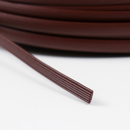 Artificial rattan 8 mm 100 m wave (chestnut)-3