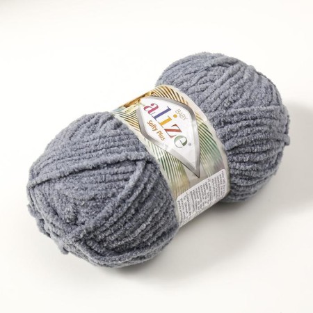 Yarn "Softy Plus" 100% micropoliester 120m/100g (87 silver)-1