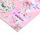 Stickers for flowers and gifts "with love", pink, 16 x 7.7 cm
